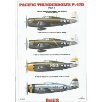 Pacific Thunderbolts P-47 D Part 1- Decals in 1:48