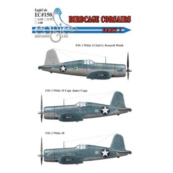Birdcage Corsairs Part 1 : EagleCals 150 in 1:72