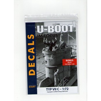 Decals U-Boot im Focus Typ VII C in 1:72 